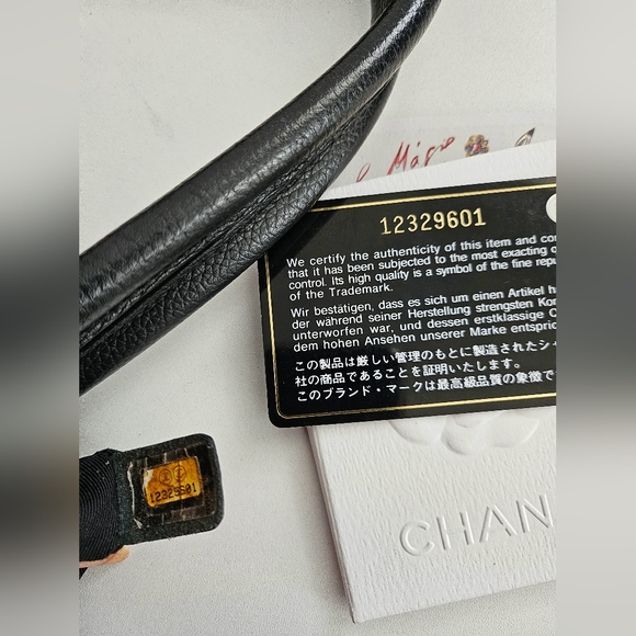 Chanel Black Caviar Tote With Strap & Removable Pouch - Picture 15 of 16